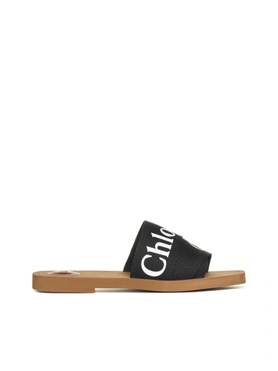 Shop Chloé Chloè Sandals In Black