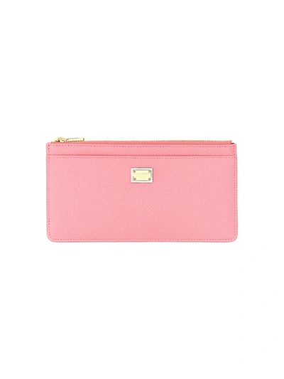 Shop Dolce & Gabbana Large Card Holder In Pink