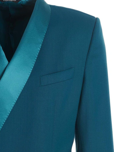 Shop Dolce & Gabbana Tailored Blazer In Blue