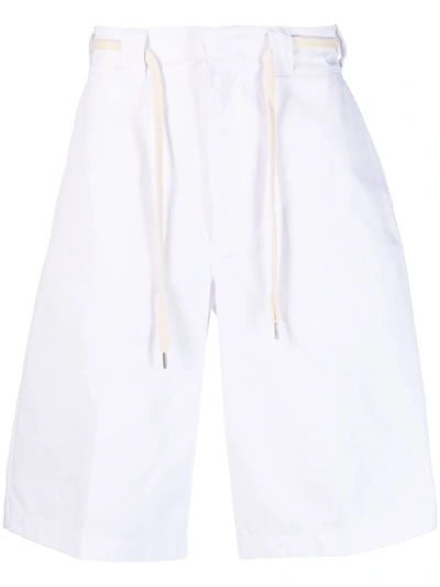 Shop Drôle De Monsieur Le Short Twill Clothing In White