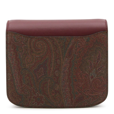 Etro Shoulder Bag Magnetic Closure In Bordeaux