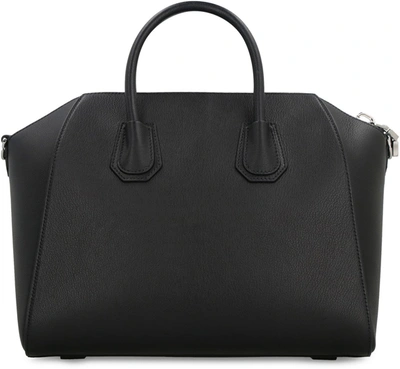 Shop Givenchy Antigona Leather Handbag In Black