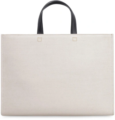 Shop Givenchy G Canvas Tote Bag In Ecru