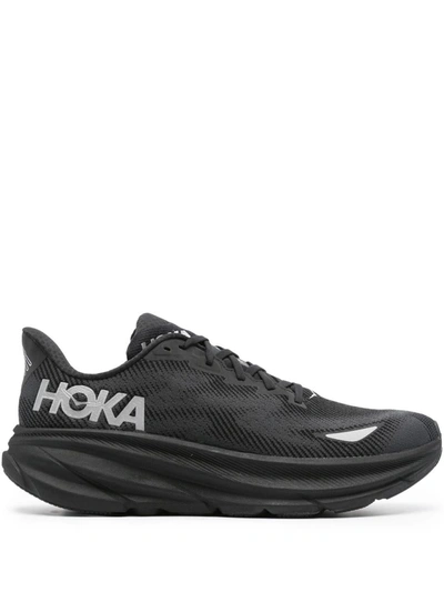 Shop Hoka M Clifton 9 Gtx Shoes In Black