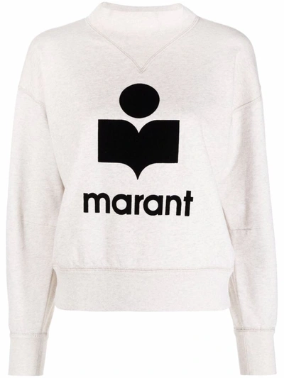 Shop Isabel Marant Étoile Moby Sweatshirt Clothing In Nude & Neutrals