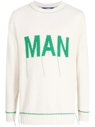 Shop Junya Watanabe Sweater Clothing In 1 Natural X Green