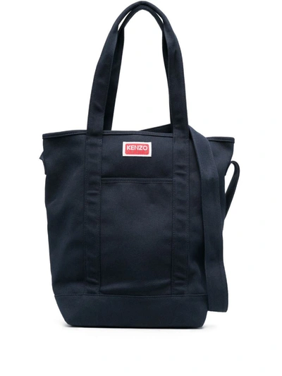 Shop Kenzo Tote Bag Bags In 76 Navy Blue