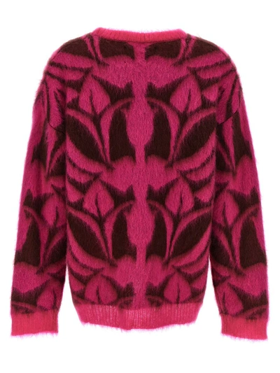Shop La Doublej 'camden' Sweater In Fuchsia