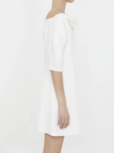 Shop Jil Sander Linen And Viscose Dress In White