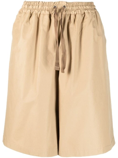 Shop Maison Kitsuné Japanese Shorts Clothing In Nude & Neutrals