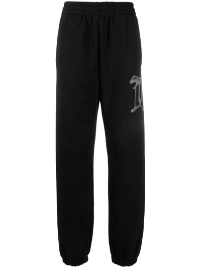 Shop Misbhv Trousers In Washed Black
