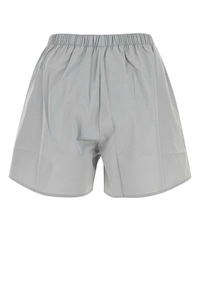 Shop Miu Miu Shorts In Grey