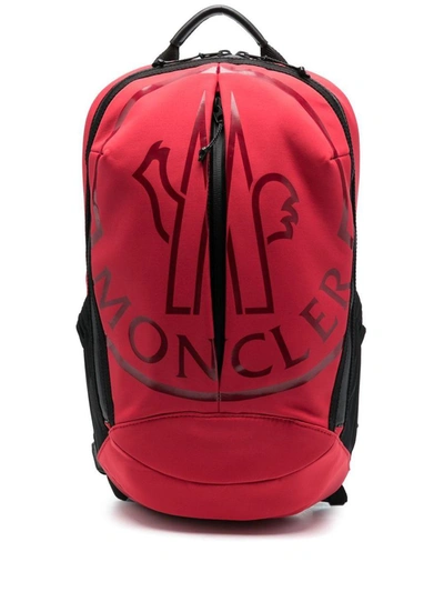 Shop Moncler Backpack In Red