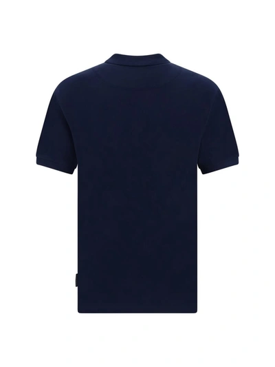 Shop Moose Knuckles Polo Shirts In Navy