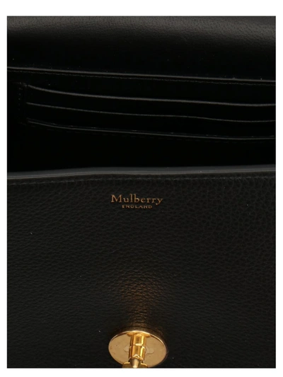 Shop Mulberry 'darley' Shoulder Bag In Black