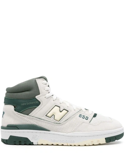 New Balance 650 High-top Sneakers In Nude & Neutrals