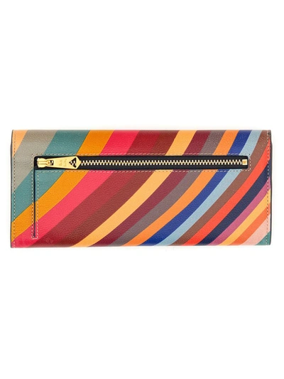 Shop Paul Smith Tri-fold "swirl" Wallet In Multicolour