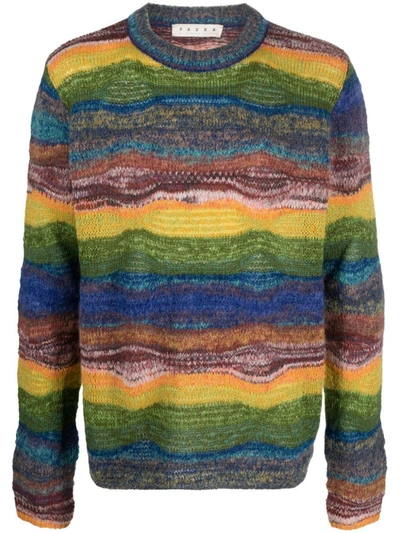 Shop Paura Carli Crewneck Sweater Clothing In Multicolour