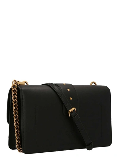 Shop Pinko 'love One Classic' Mini Crossbody Bag In Black