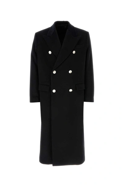 Shop Prada Coats In Black