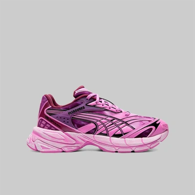 Shop Puma Velophasis Overdyed Pleasures Shoes In Pink & Purple