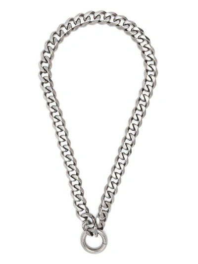 Shop Random Identities Cock Ring Chain Accessories In Grey