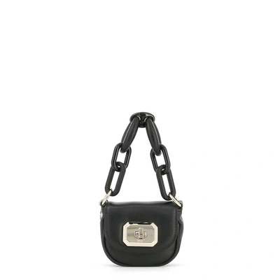 Shop Red Valentino Chain Strap Shoulder Bag In Black