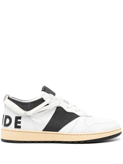 Shop Rhude Rhecess Low Shoes In White