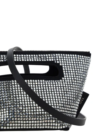 Shop Attico The  Handbags In Black/crystal
