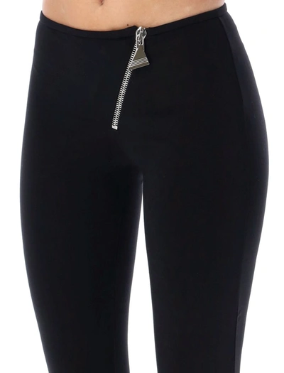 Shop Attico The  Zipped Pants In Black