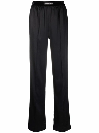Shop Tom Ford Silk Pj Pants Clothing In Black