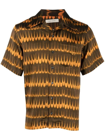Shop Wales Bonner Rhythm Shirt Clothing In Brown