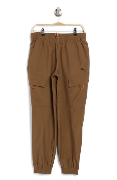 Shop Puma Open Road Recycled Polyester Cargo Pants In Chocolate Chip