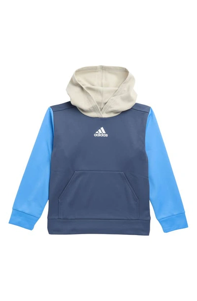 Shop Adidas Originals Kids' Colorblock Hoodie In Ink