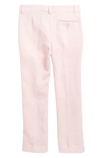 Shop Ralph Lauren Kids' Linen Chino Pants In Pink