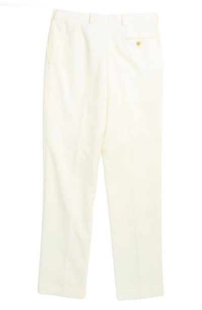 Shop Ralph Lauren Kids' Twill Wool Chino Pants In Offwhite