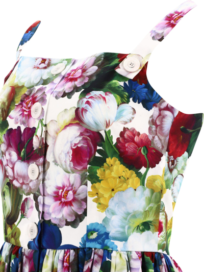 Shop Dolce & Gabbana Dress With Nocturnal Flower Print