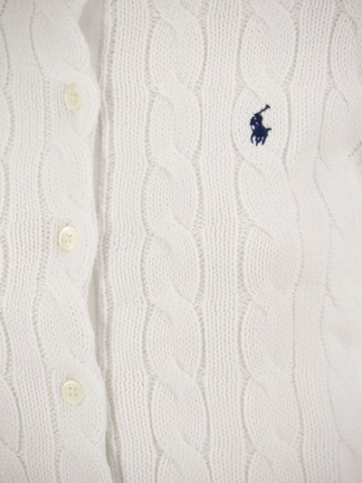 Shop Polo Ralph Lauren Plaited Cotton Cardigan