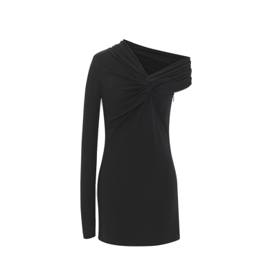 Shop Saint Laurent One Sleeve Dress