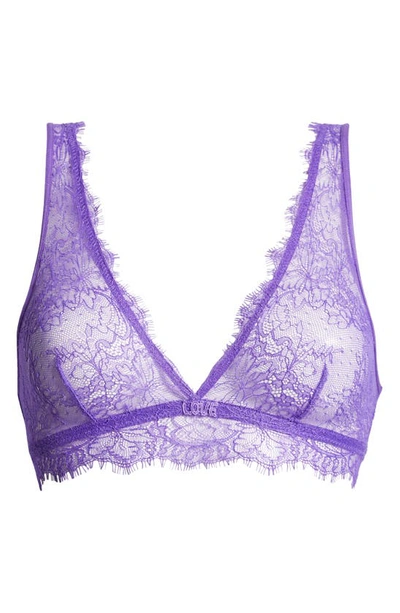 Shop Love Stories Cherie Lace Bralette In Purple