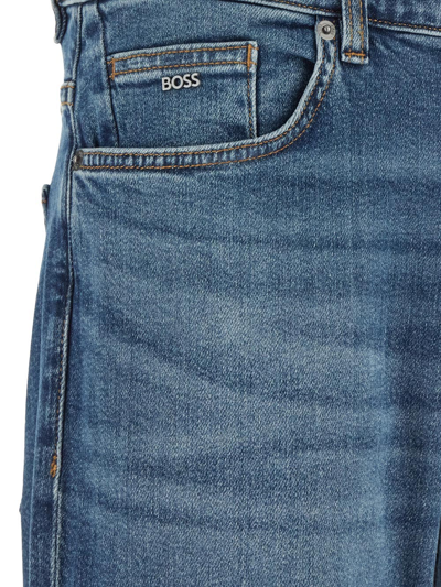 Shop Hugo Boss Slim Jeans In Blue