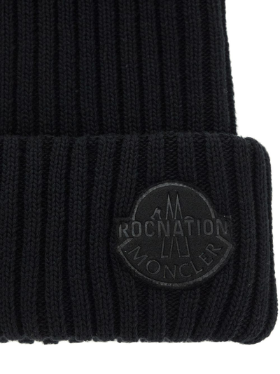 Shop Moncler X Roc Nation By Jay-z Logo Beanie