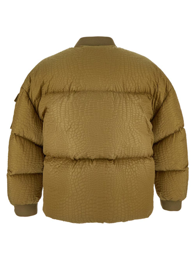 Shop Moncler X Roc Nation By Jay-z Logo Jacket In Green