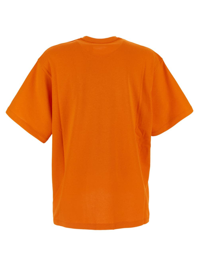 Shop Moncler X Roc Nation By Jay-z Logo T-shirt In Orange