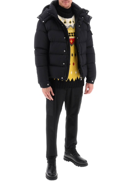 Shop Moncler Fair Isle Sweater In Wool And Alpaca In Yellow