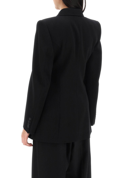 Shop Balenciaga Hourglass Double-breasted Jacket In Black