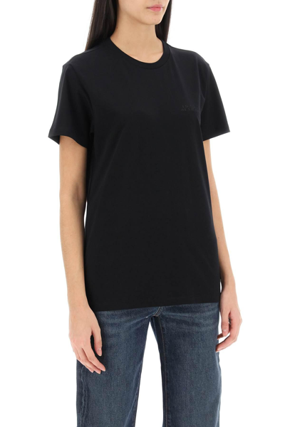 Shop Isabel Marant Vidal Crew-neck T-shirt In Black