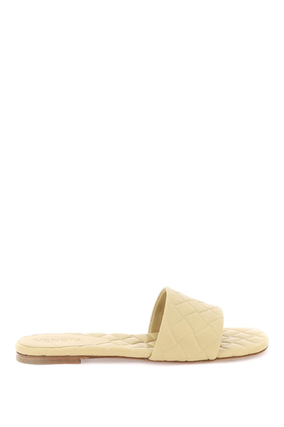 Shop Bottega Veneta Amy Slides In Beige