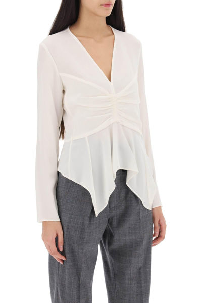 Shop Isabel Marant Ulietta Blouse In Crepe In White