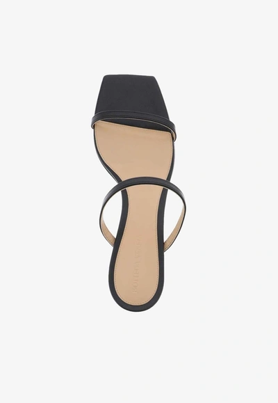 Shop Bottega Veneta 45 Knot Leather Sandals In Black